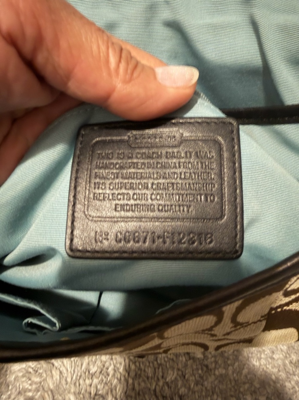 Coach Soho Signature C Canvas Patchwork Shoulder Bag - Picture 5 of 5